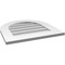 Ekena Millwork Round Top Surface Mount PVC Gable Vent: Non-Functional, w/ 3-1/2"W x 1"P Standard Frame, 22"W x 22"H GVPRT22X2201SN - alternate 3